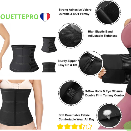 Ceinture de sudation 5x : Optimisez votre entraînement fitness ! Accélérez la transpiration et la perte de poids. Gaine amincissante avec soutien dorsal ferme. Commandez maintenant !